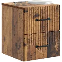 vidaXL Cabinet de chevet mural Bois ancien 34,5 x 33 x 40 cm