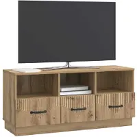 vidaXL Meubles TV, 102 x 34,5 x 47 cm, imitation chêne artisanal, panneaux de particules
