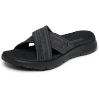 SKECHERS Mule 'Go Walk Flex' gris / noir