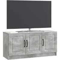 vidaXL Meuble TV , gris béton, 99 x 34,5 x 47 cm, aggloméré