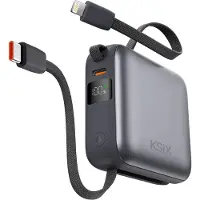 Ksix Bpb10pd22intg Power Bank Argenté