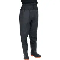 vidaXL Cuissardes avec bottes noir taille 44