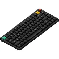 NUPHY Air75 V3 Kabellose Mechanische Tastatur Hot Swappable, 84 Taste 75% ANSI US Layout, Custom Low Profile, RGB LED, Gasket Mounted, Bluetooth/2.4GHz/USB-C, Schwarz Red nano