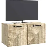 vidaXL Meuble TV mural en chêne Sonoma 59,5 x 31 x 30 cm