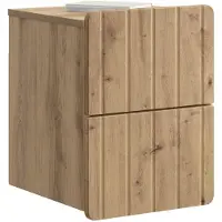 vidaXL Cabinet de chevet mural 2 pcs Chêne artisanal 33 x 34,5 x 43 cm
