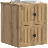 vidaXL Cabinet de chevet mural Chêne artisanal 33 x 34,5 x 40 cm