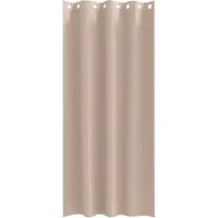 vidaXL Rideaux occultants avec anneaux 2 pcs Taupe 245 x 140 cm