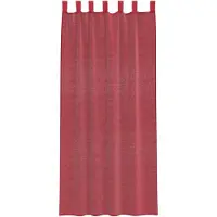 vidaXL Voile Rideaux avec poches pour tringles 2 pcs. Bordeaux