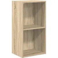 vidaXL Bibliothèque à 2 niveaux Chêne sonoma Bois d’ingénierie