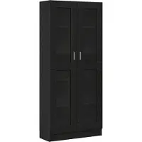 vidaXL Bibliothèque Chêne noir 82,5 x 30,5 x 185 cm Bois d'ingénierie