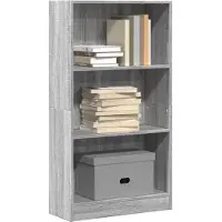 vidaXL Bibliothèque sonoma gris 60x24x109 cm bois d'ingénierie
