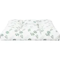 vidaXL Coussin De Palette Motif De Feuilles 80x80x12 Cm Tissu