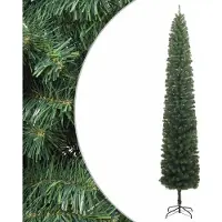 vidaXL Sapin de Noël mince avec support 300 cm PVC