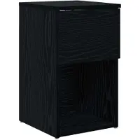 vidaXL Armoire de lit Chêne noir 29 x 31,5 x 49 cm Bois d'ingénierie