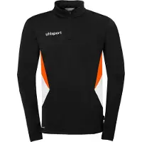Uhlsport Haut zippé Equipe 29 1/4 - noir/blanc/orange fluo, taille : M