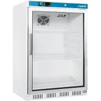 Saro Réfrigérateur HK 200 GD V2 avec 1 porte vitrée - 129 litres, blanc
