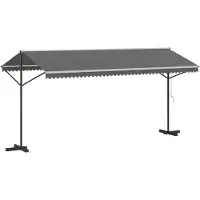 Syfax Auvent autoportant Gris 5 x 3 m Polyester