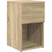 vidaXL Armoire de lit Chêne Sonoma 29 x 31,5 x 49 cm Bois d'ingénierie