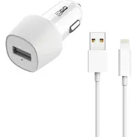 2GO 797252 Kfz Ladegerät USB auf Lightning inkl. Lightning Kabel ws
