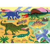 Nathan Puzzle de 60 pièces - Dinosaures à la craie
