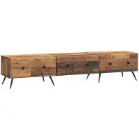 Syfax Meuble TV Bois ancien 147 x 34,5 x 30 cm Bois d'ingénierie