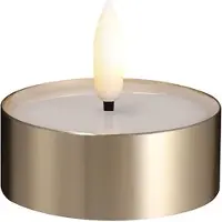 Moods & More LED Melted tealight - Finition laiton métallique