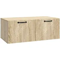 vidaXL Meuble TV mural en chêne Sonoma 78,5 x 41 x 30 cm