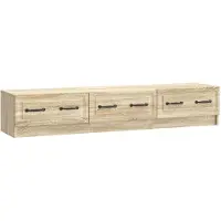 Syfax Meuble TV Chêne Sonoma 147 x 34,5 x 27 cm Bois d'ingénierie