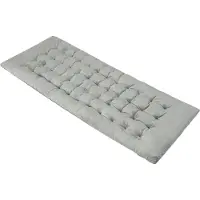 Costway Coton Housse de lit de camp, 7 cm d'épaisseur avec 4 sangles de fixation, multi-usage pour lit de camping, chaise longue, chaise longue de jardin, 190 x 70 cm