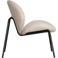 Happy Garden Fauteuil en tissu beige chiné SACHA