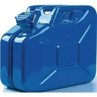 Valpro Bidon de carburant 10l bleu signal RAL 5005 acier bleui 0,9mm L345xP165xH275mm