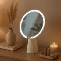 CLP Miroir de maquillage Carrey, couleur:blanc