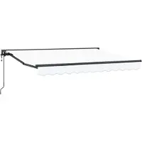 vidaXL Store électrique rétractable blanc 3,5 x 2 m