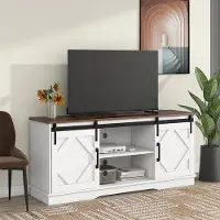 OEM Meuble TV en bois réglable, 2 portes coulissantes, 150 cm