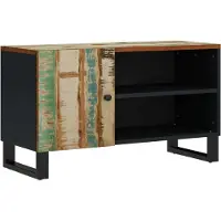 Syfax Meuble TV 80x33x46 cm bois de récupération et d'ingénierie