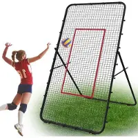 OEM Filet d'entraînement pour le volley-ball - Appareil d'entraînement réglable pour un entraînement optimal, 122 x 219 cm.