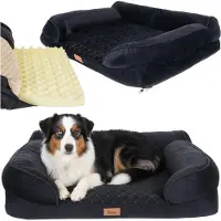Northio Coussin orthopédique pour animaux, taille moyenne 80 x 65 cm, en mousse antidérapante