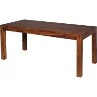 Wohnling Table de salle à manger design 180 x 80 x 76 cm en bois massif de Sheesham ; WL1.322