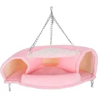 OEM Lit tunnel pour hamsters et rongeurs, petit nid tunnel à boutons pour petits animaux, maison-hamac chaude pour l'hiver, accessoires pour hamsters, écureuils, gerbilles et rats.