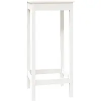 vidaXL Table de bar blanc 50x50x110 cm pin massif