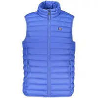NORWAY 1963 Gilet bleu sans manches pour homme, léger, avec poches et logo brodé