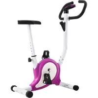 vidaXL Vélo d'appartement avec entraînement par courroie Lila