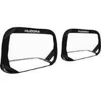 Hudora But de football Pop Up, set de 2, black