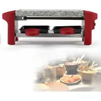 Livoo Appareil à raclette 2 personnes 350w rouge - - DOC156RC -