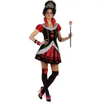 Atosa Malvada Queen Hearts Costume Rouge M-L Enfants