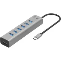 I-Tec Metal 7 Port Usb C Hub Argenté