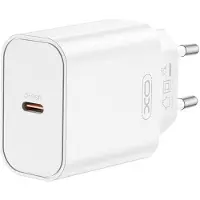 XO Chargeur mural compact CE32 USB-C PD 20 W Adaptateur de voyage blanc