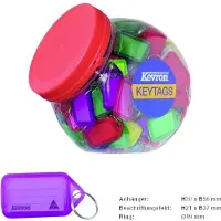 Basi Schlüsselanhänger 8530-9000 farbig sortiert 150 St./Pack. 1 Set, Multicolore