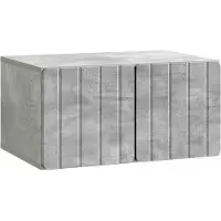 Syfax Meuble TV mural Gris béton 59,5 x 41 x 30 cm Bois d'ingénierie