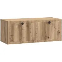Syfax Meuble TV mural 78,5 x 31 x 30 cm Chêne artisanal